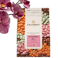 Шоколад Callebaut "Клубника"  (Пакет 2,5кг)