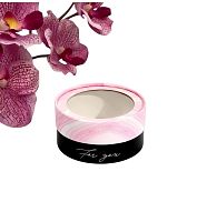 Коробка для макарун, кондитерская упаковка тубус с окном, For you(черная/розовая) 12 х 12 х 5 см