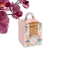 Коробка складная под один капкейк «Для тебя», 9 × 9 × 11 см