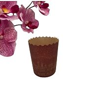 Форма бум. для кулича цветная d70*85мм "ХРАМ ЗОЛОТОЙ", 2400шт/кор.