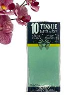 Бумага тишью СВЕТЛО-ЗЕЛЕНАЯ 51*66см (10л/упак), (Китай) 