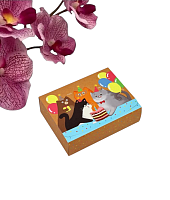 Коробка подарочная складная, упаковка, «С днём рождения», 16.5×12×5 см