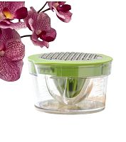 Соковыжималка - сепаратор для яиц Доляна Freshbo, с мерным контейнером и насадкой - тёркой, зелёная 