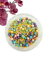 №297М Драже зерновое  в цветной кондитерской глазури (Оранжевое,голубое,розовое,сирене)  (уп. 9кг)**
