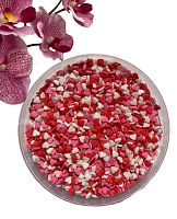 Посыпка сахарная Деко-Про - "Сердечки красно-белые-розовые" (МИНИ) tp 16021 (Упаковка 0,75 кг.)