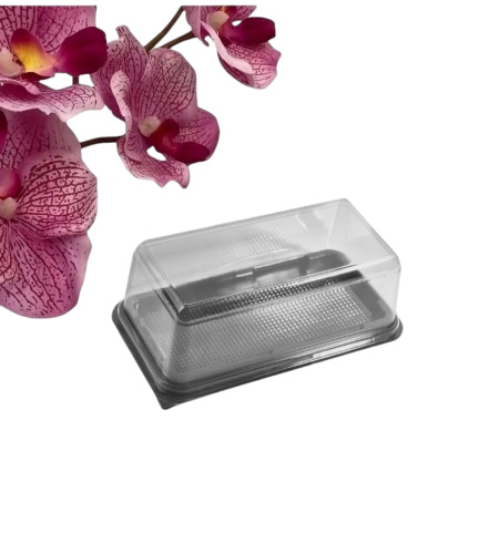 Упаковка для рулета (черная), 200*90*70мм, ПР-Т-2413 К+Д (280шт/кор.)