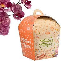 Коробка складная  "Светлой Пасхи с вербой!", 17 х 17 х 26 см