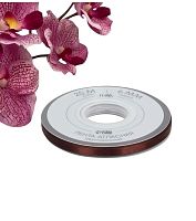 Лента атласная TEIRA, двухсторонняя, 6 мм, 25±1 м, орехово-коричневый №0850