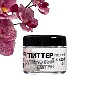 Глиттер, рутиловый сатин, размер 5-25, 5 г
