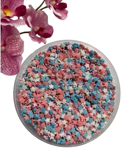 Посыпка сахарная Деко-Про "Звезды МИНИ пастельные" (упак.0,750кг)