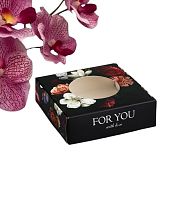 Коробка подарочная сборная с окном, упаковка, «С любовью», 10×10×3 см