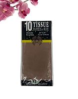 Бумага тишью КОРИЧНЕВАЯ  51*66см (10л/упак), (Китай)