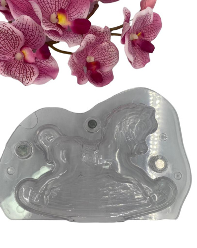 Форма 3D Конь/качалка, поликарбонат, S-455 Форма 3D Конь/качалка, поликарбонат, S-455