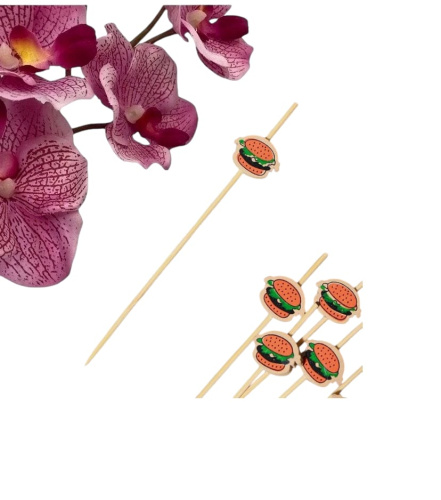 Шпажки Доляна «Бургеры», 12 см, набор 25 шт.